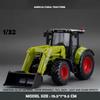 2024 New Diecast Metal 1:32 Agricultural Tractor Model Sound and Light Children Boys Toy Car Transport Model Collection Voiture Miniature Gift