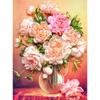 Kruhová vrtačka Diamantová malba Květinová váza Krajina Diamantové vyšívání Krajina Sada křížkového stehu DIY Home Decor dárek