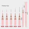 5pcs Nail Art Liner Brush Set UV Gel Nail Brushes Kits French Stripe Line Painting Drawing Flower Pen Professional Manicure Tool