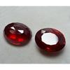 Natuurlijke Robijn Losse Edelsteen 60 ct Bloedrood Ovaal Geslepen Paar voor Sieraden Maken en Edelsteenverzamelingen