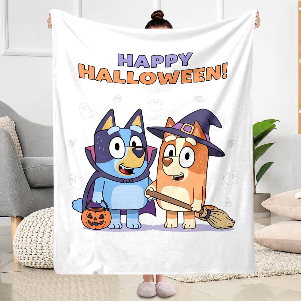 Bluey Family Adventure Blanket Soft & Cozy Perfect for Sofa Picnics Chair All-Season Use Digital Print Unique Gift for Family and Friends Camping