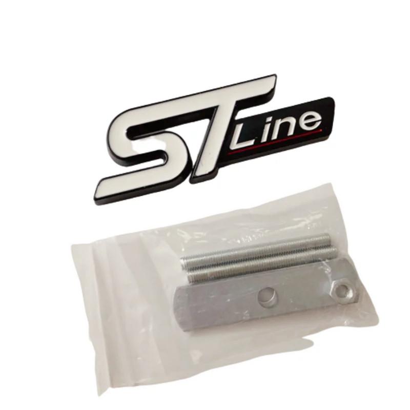 3D kovové logo ST Line emblém na přední mřížku auta samolepka znak na kufr pro Ford Kuga MK3 MK4 S Max Focus Puma Fiesta Příslušenství