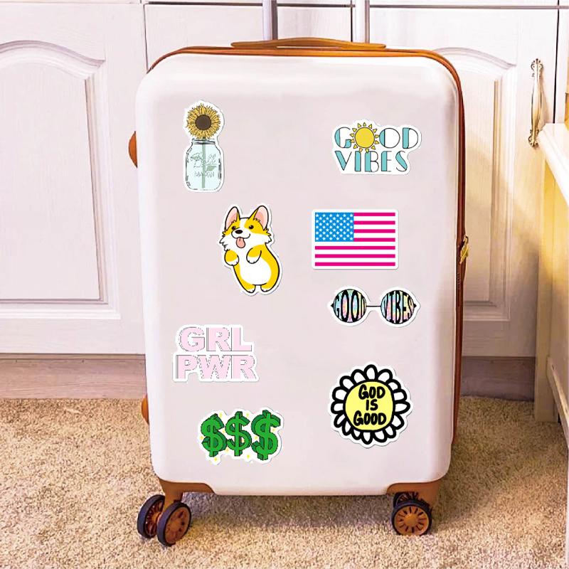 100PCS Cute Stickers Waterproof Vinyl Aesthetic Decals for Water Bottles Laptop Phone Journaling Scrapbook Journal