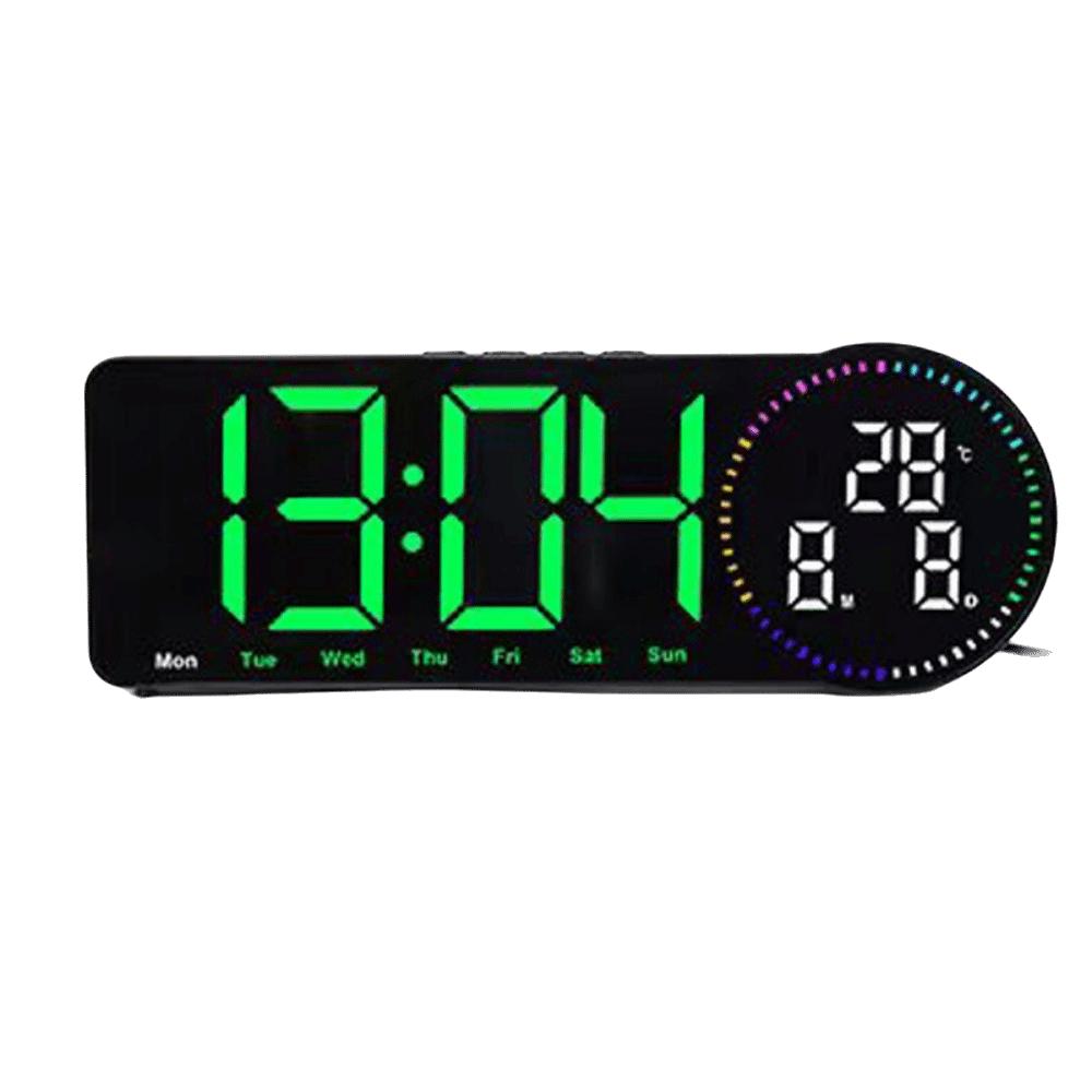 Date/Week/Temperature Digital Wall Clock Large Display Digital Alarm Clock Desktop