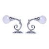 2x Metal Crystal Glass Curtain Holdback Wall Window Drapery Tieback Hooks Hanger Holder 4Colors