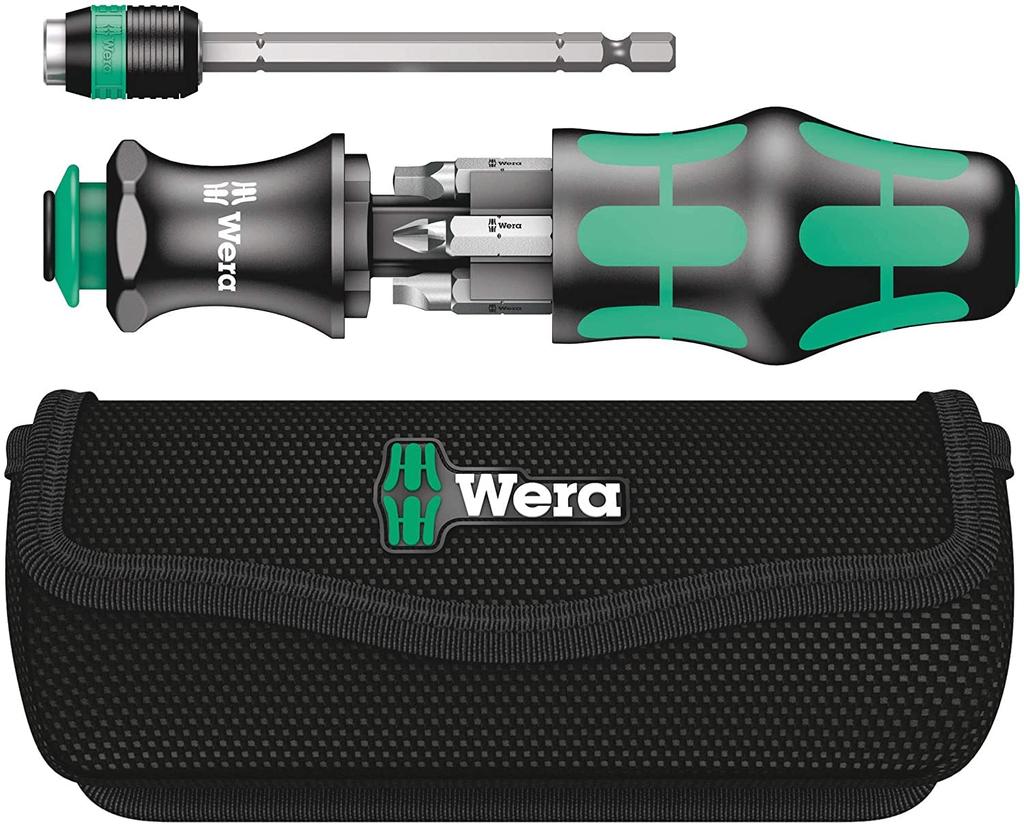 WERA Driver Bit K Compact In 051025 7-Piece Set, 26, Pouch,