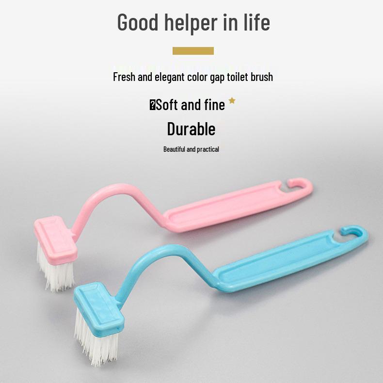 Japanese S-shaped Bent Toilet Brush for Dead Corner Cleaning