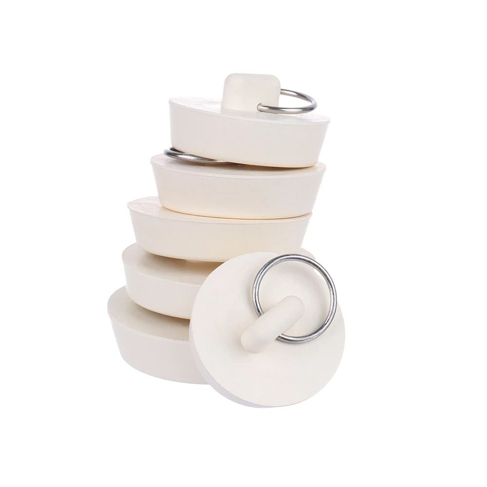 Pull Ring Design Rubber Leak-proof Drain Plug Sink Stopper Floor Drain Plug Bathroom Amenities