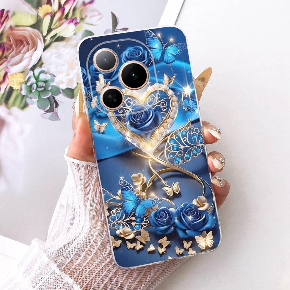 Case For Honor Power 5G Cover DVD-AN00 Transparent Fashion Butterfly Cute Cat Cool Painted Soft Phone Casing For Honor Power 5G
