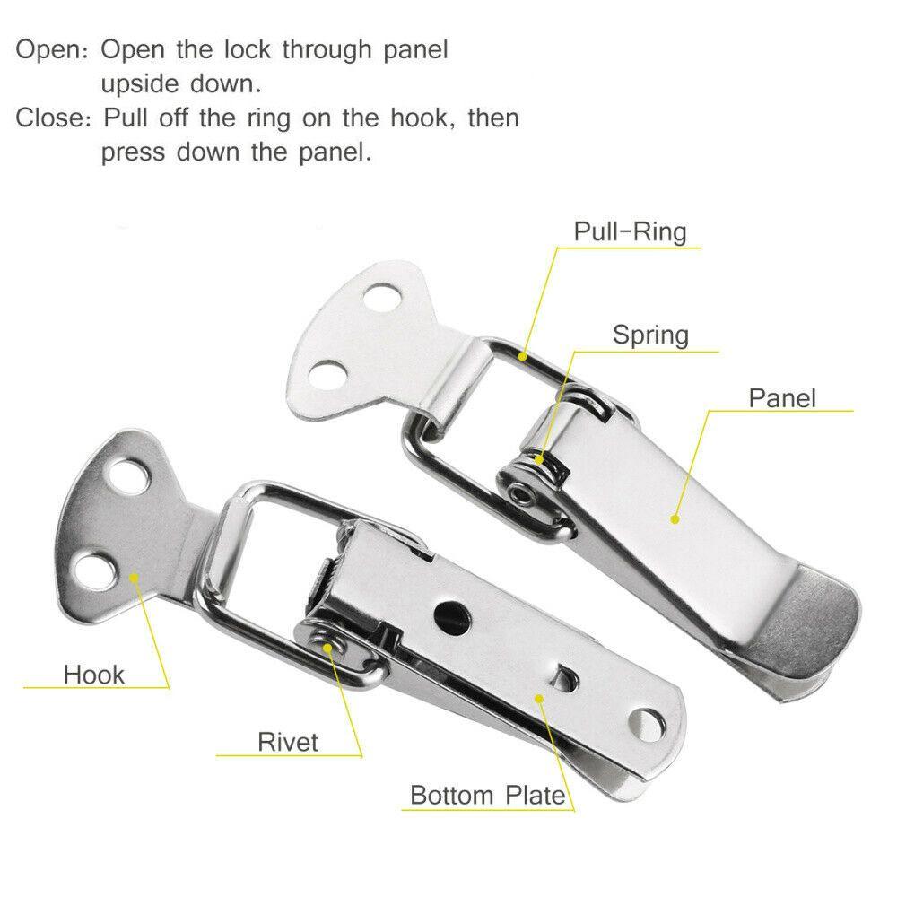 Door Window Office Toggle Catch Cabinet Box Hasp Furniture Hardware Locks Buckle Home  Improvement