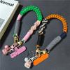 Kurzes koreanisches Handy-Lanyard Hochwertiges Anti-Verlust-Handgelenkband für Kameras Handgeknüpfte Handy-Kette für Taschen Schlüssel Wasserbecher