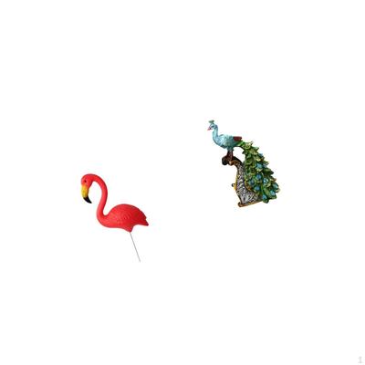 Flamingo Sculpture Ornament for Holiday Art And Elegant Tabletop Animal Figurine Home Bedroom