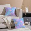 Pastel Rainbow Gradient Design Cushion Cover Throw Pillow Cover Hidden Button Durable Polyester Chair Cushion