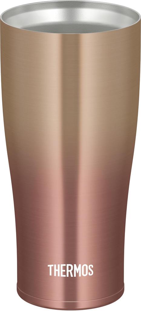 Thermos Vacuum Insulated Gold Dishwasher Thermos Flask Keeps Drinks Hot or Tumbler, 420ml, Gradient, Safe, Design, Cold, JDE-422LTD GD-G