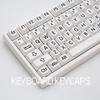 Original Height Black and White Keycaps Set 125PCS for Mechanical Keyboards Extended Comfortable Typing Experience