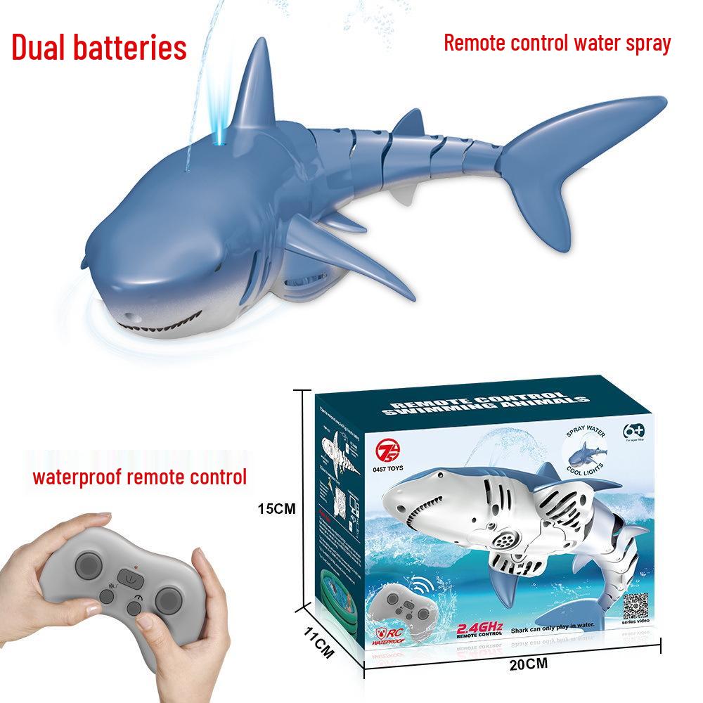 2.4G Remote Control Electric Shark Toy - Wireless Charging Water Toy for Kids