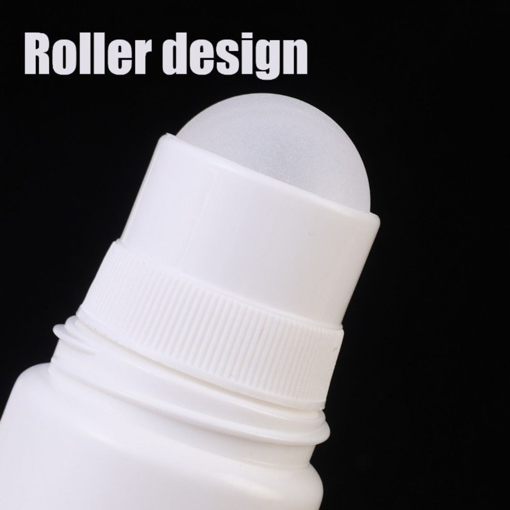 10Pcs Refillable Empty Roller Bottles Containers Reusable Cosmetic Dispensing Bottles Durable White Travel Bottles