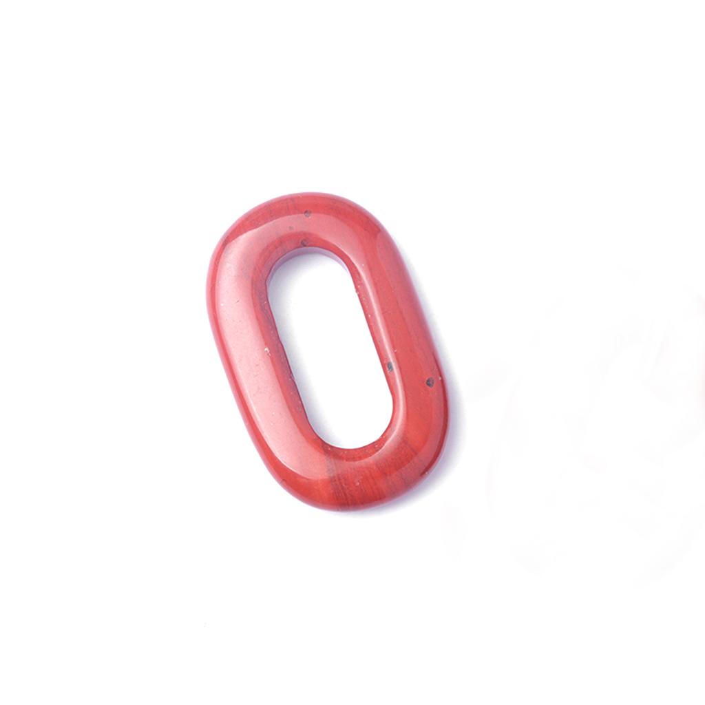 1 Stück Naturstein-Anhänger, hohl, oval, Quarz, Amazonit, Amethyst, Edelsteine, Charms für die Schmuckherstellung, DIY, Frauen, Männer, Halskette, Ohrringe, Zubehör, 23 × 38 mm