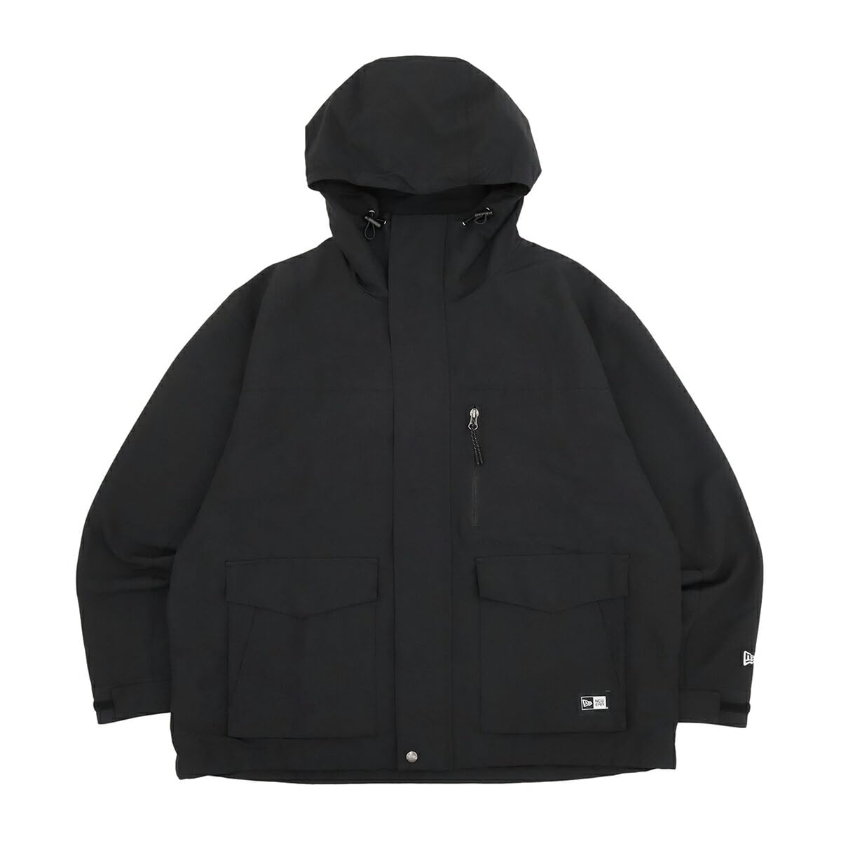 New Era Mountain Box Size MOUNTAIN PARKA BLK 252 Parka, Logo, Cotton, Black, S, чёрный