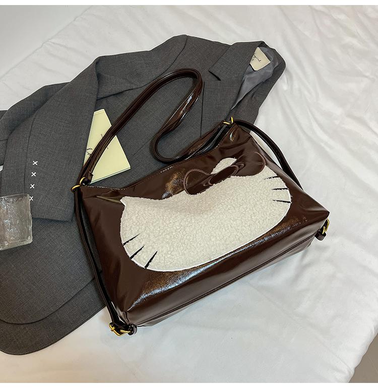 Women's Multi-Function Backpack Cartoon Cat Shoulder Bag