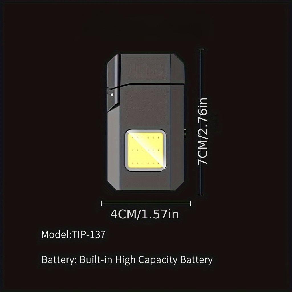 Torcia e accendino ricaricabili 2-in-1 con funzionamento a un clic adatti per campeggio, sopravvivenza, trasporto quotidiano, attrezzatura da campeggio, equipaggiamento