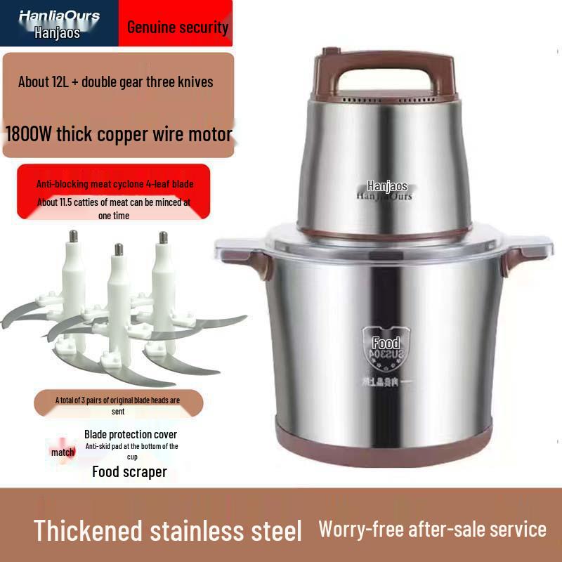 High-Power Multi-Function Meat Grinder and Food Processor