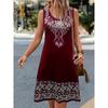 Fashion Sleeveless 3D Printed Women Mini Dresses Summer O-Neck Street Female Loose Dress Casual Dress Y2k Ladies