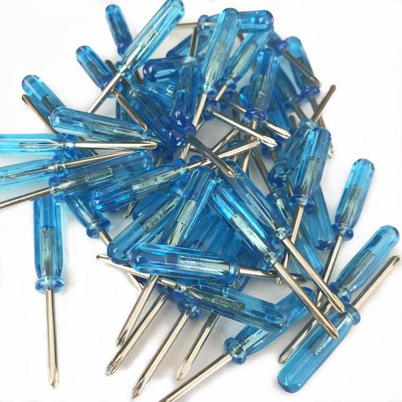 Transparent Blue 1.6mm Phillips Flathead Mini Screwdriver - Crystal Toy Screwdriver 2.0 Phillips 1.6mm Blue 45mm*20