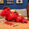 Stuffed 2026 Horse Stuffed Animal PP Cotton Filling Zodiac Horse Doll  College Dorm
