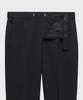 MUSINSA STANDARD [Cooltandard] Tapered Hidden Banding Crop Slacks [Black]