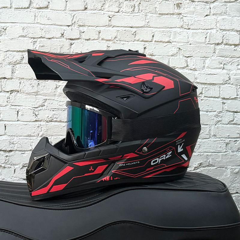 Full Face Mountain Bike Helmet Adults Teens Off-Road Dirt Cycling Safety Gear With Ventilation