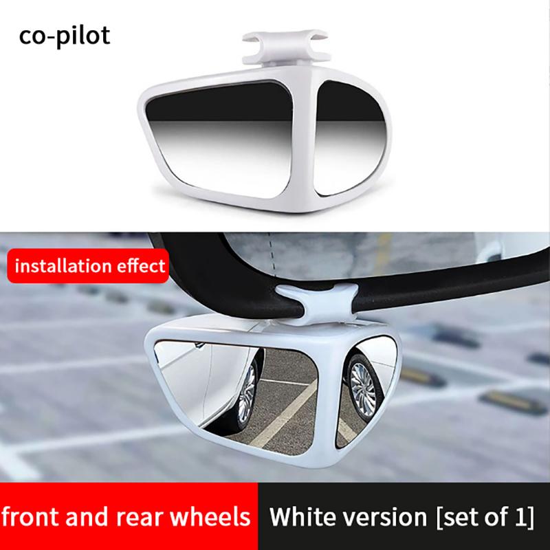 1/2 Stück Auto Totwinkelspiegel Auto Rückspiegel Doppelseitiger Spiegel 360 Grad Verstellbar Weitwinkel Totwinkelspiegel Rückfahr