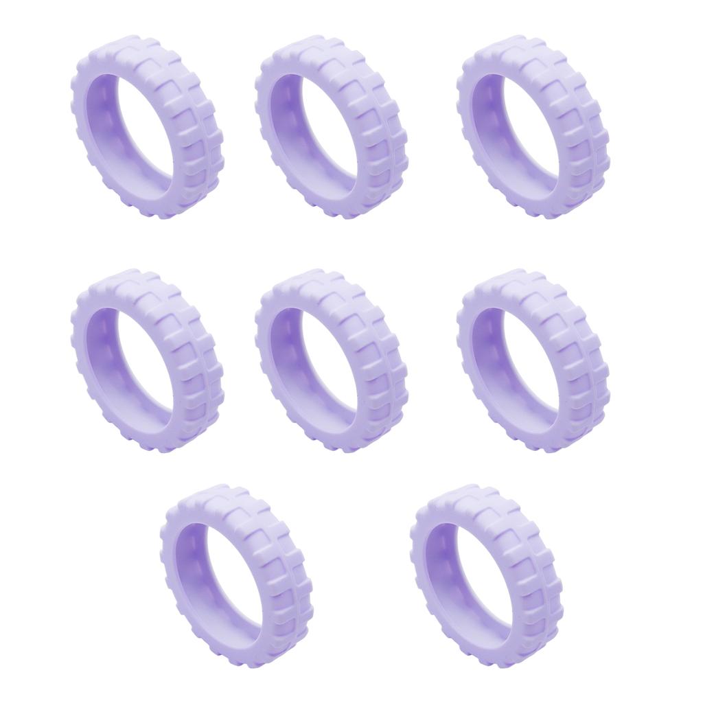 8 Pieces Luggage Wheel Protector Covers Luggage Wheel Covers Reduce Noise and Protect Your Suitcase Wheels for Men Women
