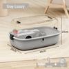 Luxury Transparent Hamster Cage Villa with Running Wheel and Nesting Space