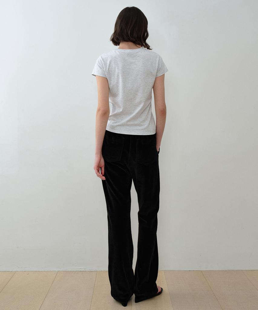 Simeteuligpeosenteu Sprinkled Stars T-Shirt / Melange Gray