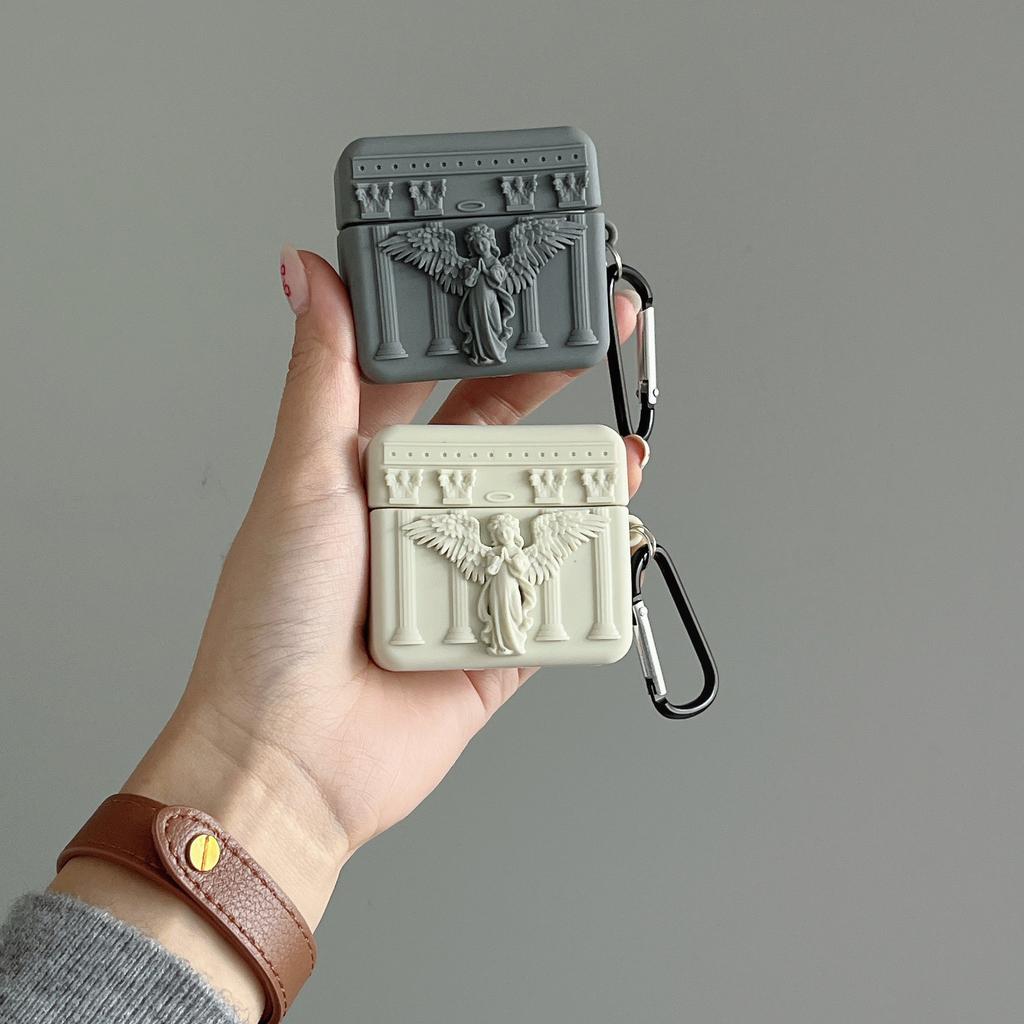 Für Airpods-Hülle, 3D-Gebetsengel-Hülle für Airpod 3, weiche schützende Kopfhörer-Silikonhülle für Airpod Pro 2-Hülle für Männer, Jungen und Mädchen