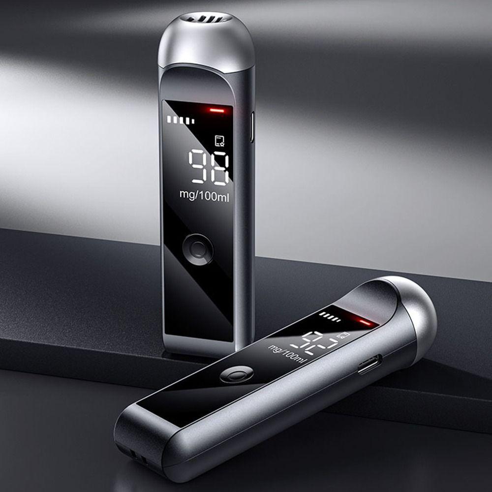 Digital Display Breath Alcohol Tester High Accuracy Digital Breathalyzer  Traffic Safety