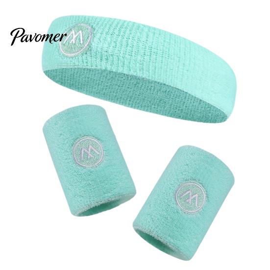 Sweatbands 1 Set Sports Sweat Bands Sweat-absorbing Quick-drying High Elastic Nylon Cloth Wrist Running Wristband Guards Protection Super Soft