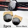 2pcs Front and Rear Emblem For VW Golf 6/Golf 7/Golf 7.5/Golf 8 Not Affect ACC Modified Black Label Flat Mirror Coverage Logo