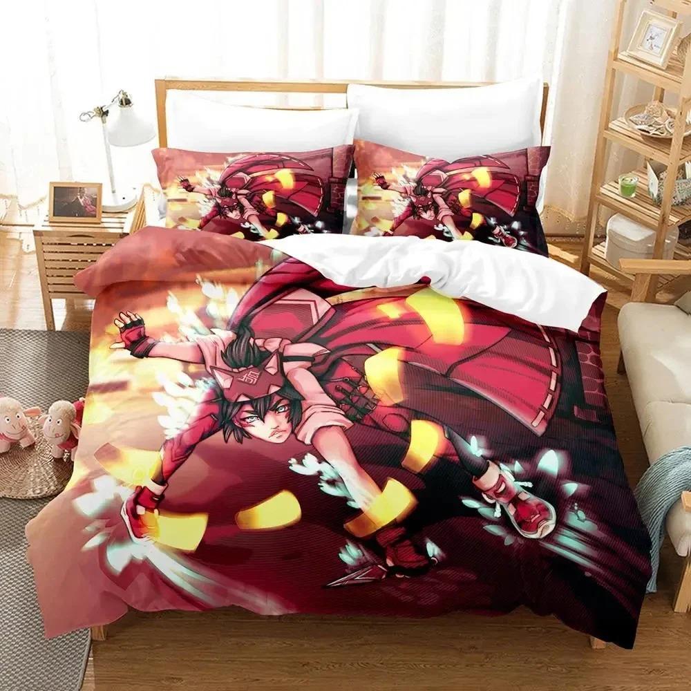 3D Print Kiriko Heads Overwatch 2 Bedding Set Duvet Cover Bed Set Quilt Cover Pillowcase Comforter king Queen Size Boys Adult