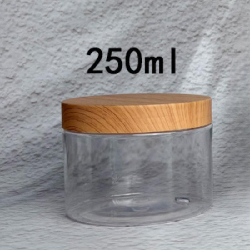 Face Cream Storage Jar Plastic Jars Round Clear Cosmetic Container with Lids, Eternal Moment Slime Jars Travel Storage