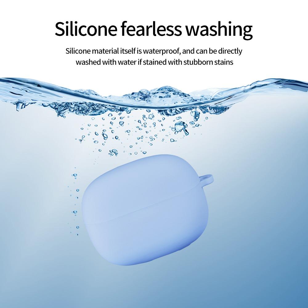 For Xiaomi Redmi Buds 6 Pro Soft Silicone Cover Wireless Bluetooths Earphone Washable Charging Case Protective Sleeve Bag