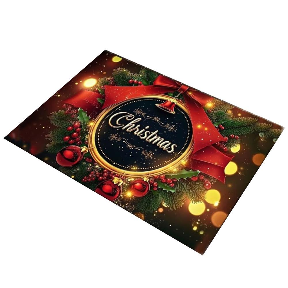 Antypoślizgowa Trwała Mata Łazienkowa Mata Podłogowa Antypoślizgowa Dywan Świąteczny Dekoracje Świąteczne