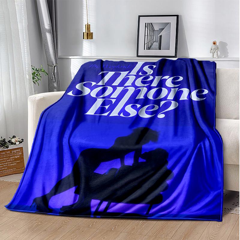 Weeknd Flannel Blanket Soft Warm All-Season Throw, Design for Camping, Car Travel, Hiking Sofa, Bed, Office Perfect Gift for Parties