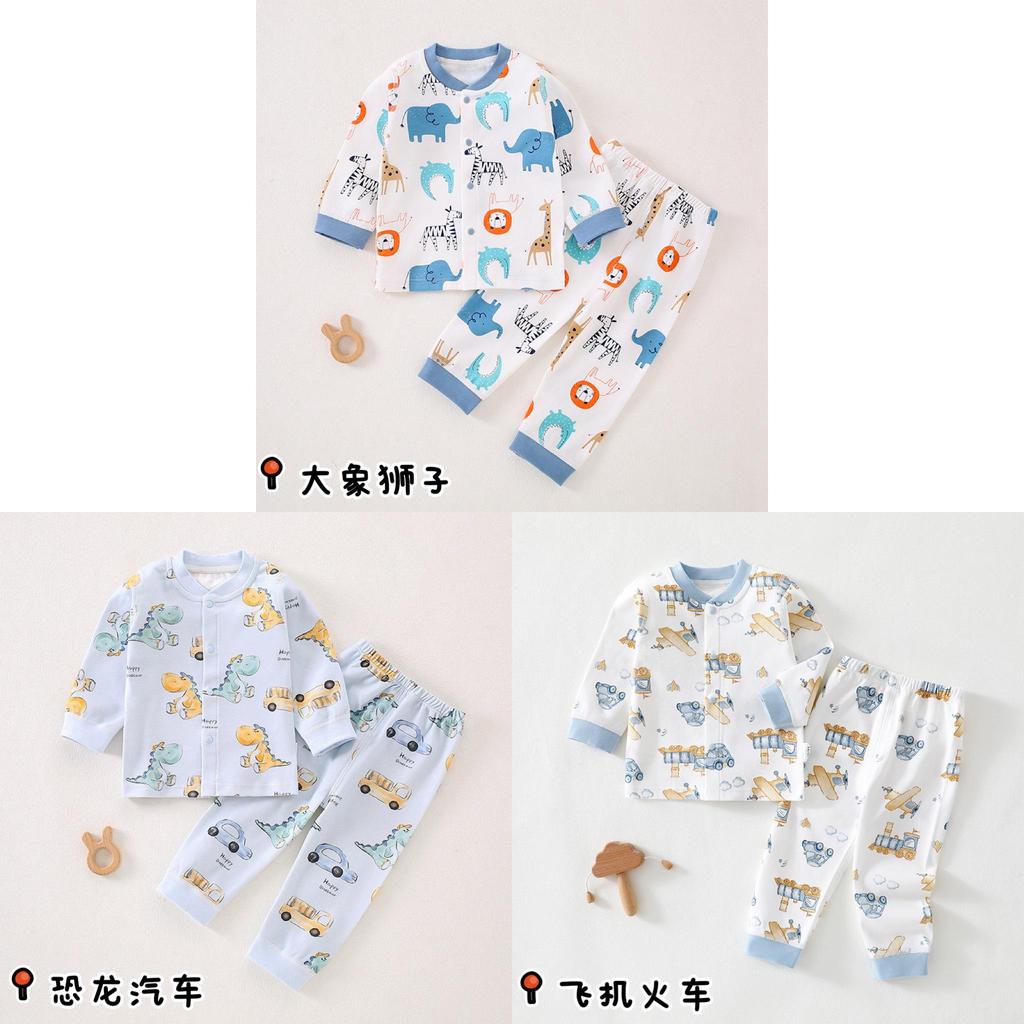Baby Boys Girls Cotton Pajama Sets With Antibacterial Fabric For Newborns