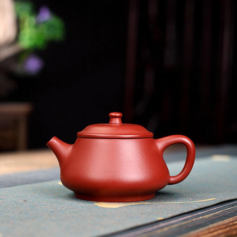 

200 мл роскошные чайники из фиолетовой глины Исин, чайник ручной работы из необработанной руды Dahongpao, глиняный чайник с фильтром, чайный сервиз Zisha, коллекция принадлежностей