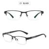 Reading Glasses Men Women High Quality Half-frame Diopter Glasses Business Male Presbyopic Eyeglasses +1.0 1.5 2.0 2.5 3.0 3.5 4