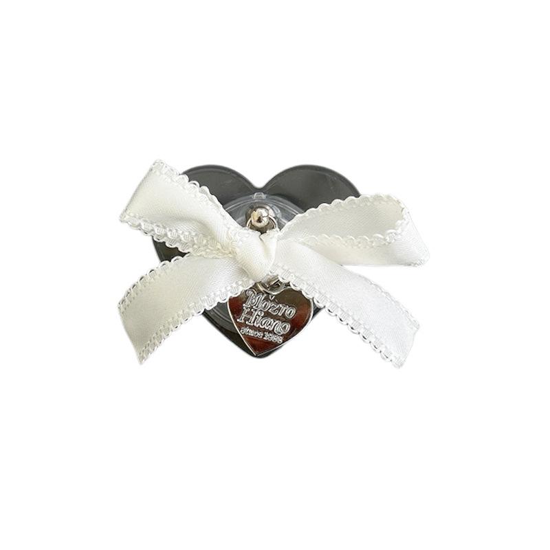 Korean Temperament Mobile Phone Holder Universal Lace Bow Pendant Retractable Airbag Niche Portable