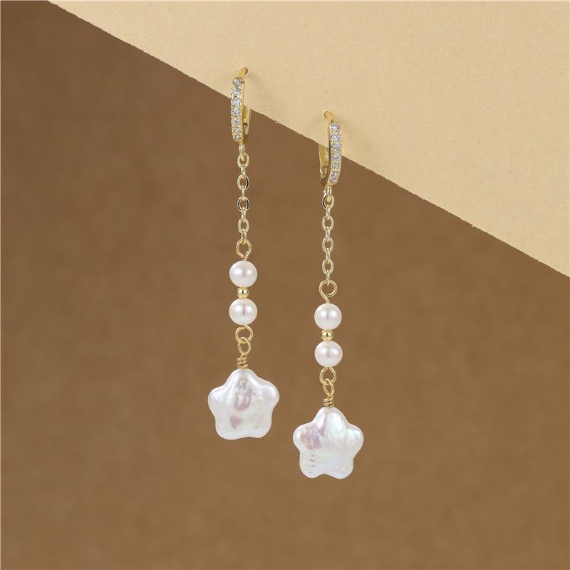 Arvaleff Baroque Pearl Tassel Earrings - Luxurious High-End Feel