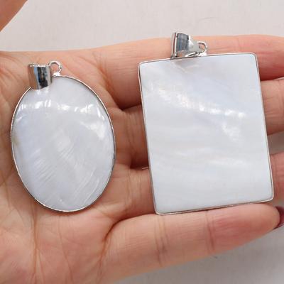 Anhänger aus natürlicher Muschel Verschiedene Weißes Perlmutt Exquisite Anhänger Für Schmuckherstellung DIY Halskette Armband Zubehör KTJ